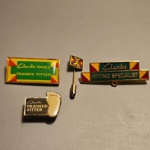 Clarks Vintage Shoe Shop Employee Pins